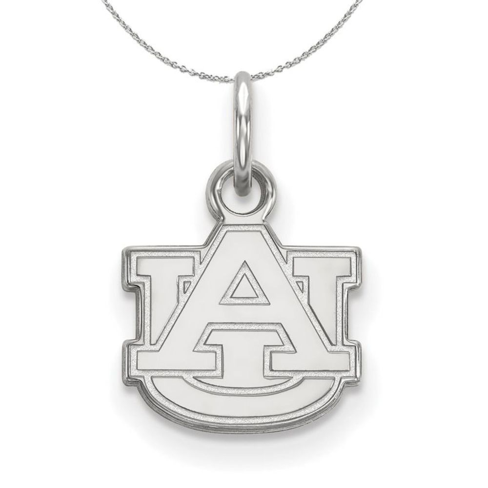 Sterling Silver Auburn U XS (Tiny) 'AU' Necklace - 20 Inch